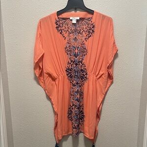 VENUS Coral Coverup with Navy Design
